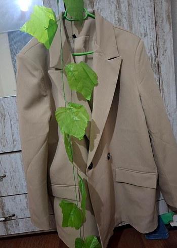 Bej Blazer ceket - Görsel 7