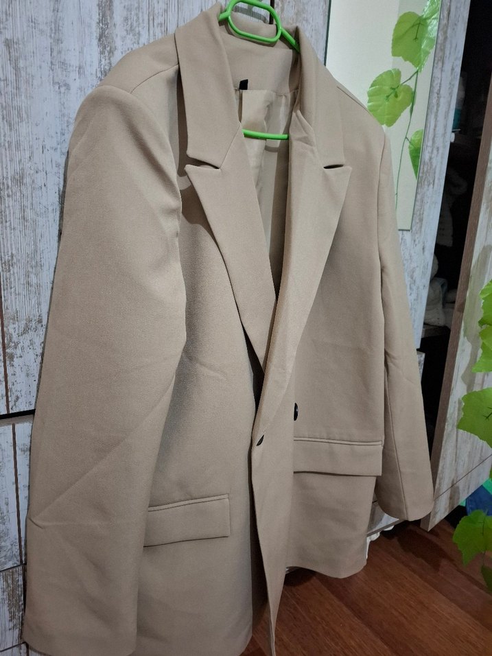 Bej Blazer ceket - Görsel 2