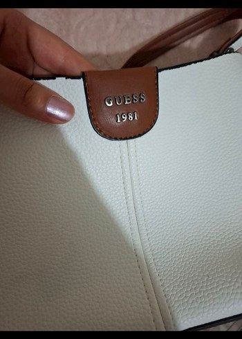 Beyaz Deri Kadın Omuz Çantası - Görsel 3