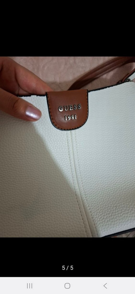 Beyaz Deri Kadın Omuz Çantası - Görsel 3