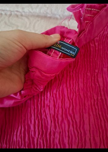 Pembe Uzun Kollu Bohem Elbise - Görsel 4