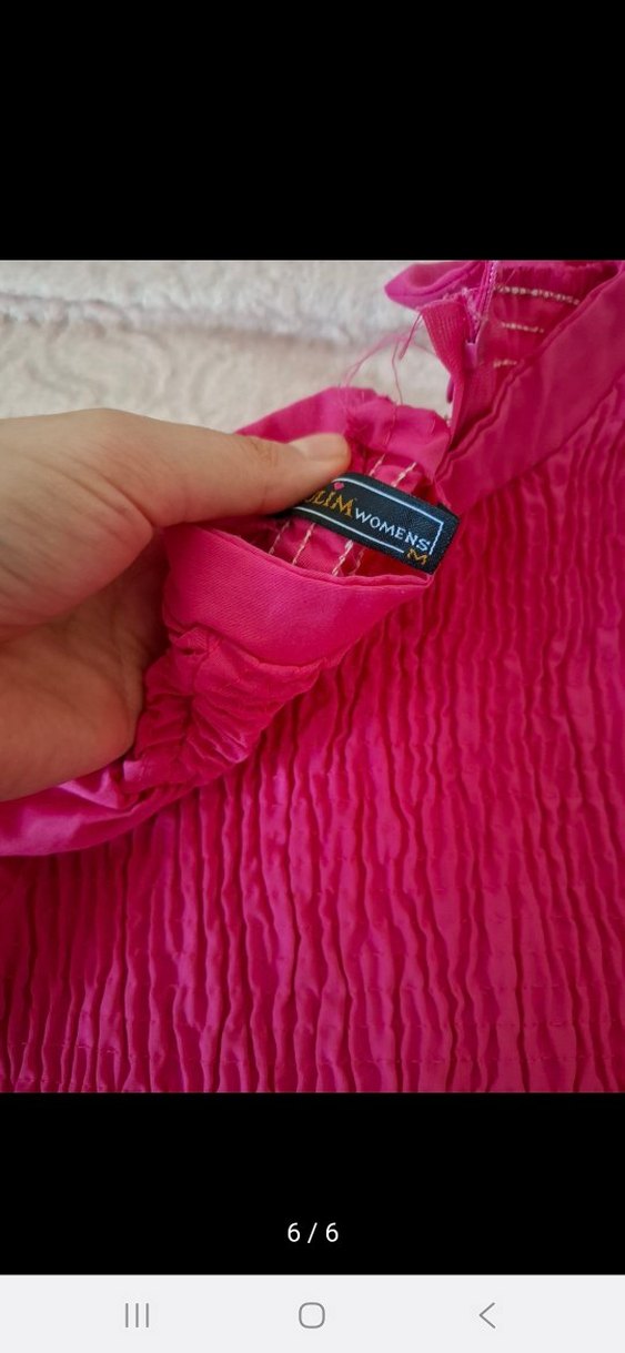 Pembe Uzun Kollu Bohem Elbise - Görsel 4