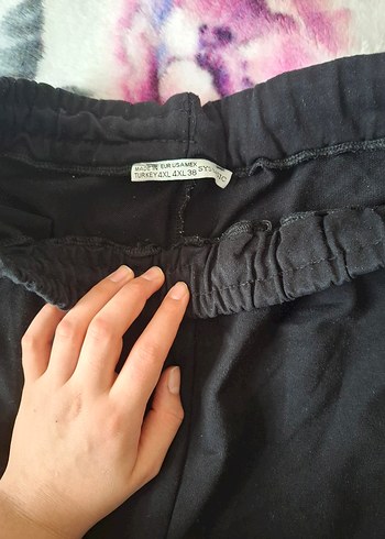 Siyah Kadın Rahat Kesim Eşofman Altı - Görsel 3