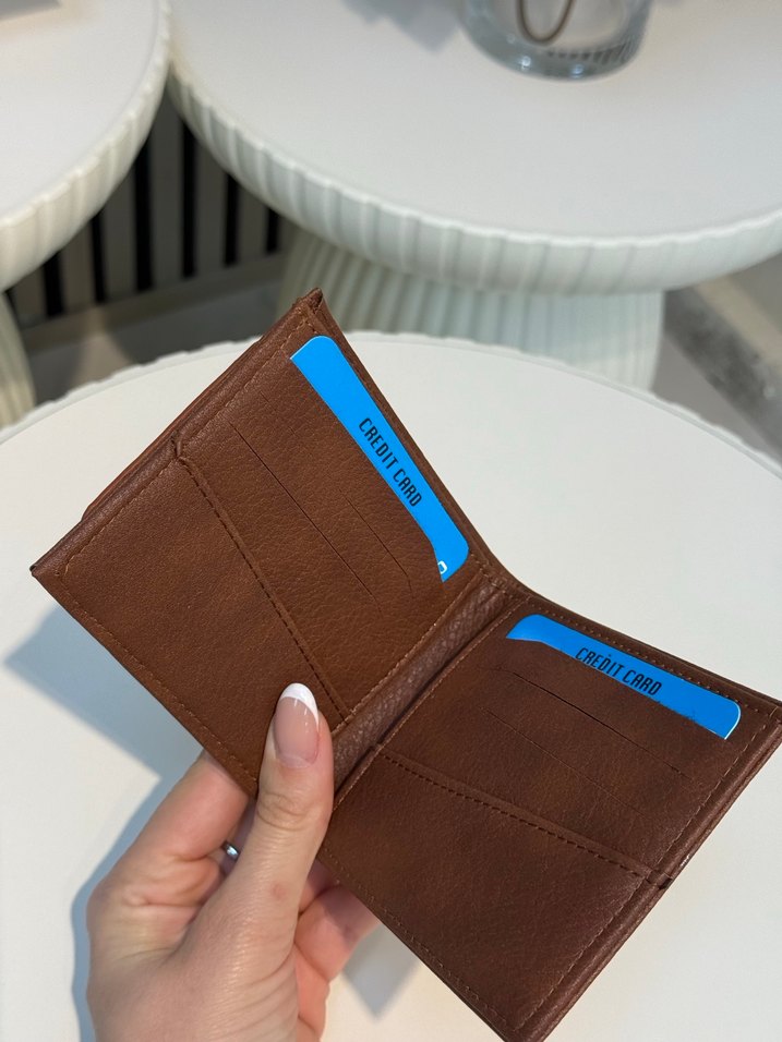 Erkek Kahverengi Deri Cüzdan - Görsel 3