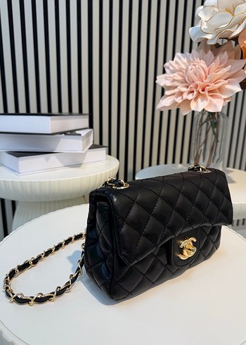 Siyah Deri Kapitone Kadın Çanta - Görsel 2