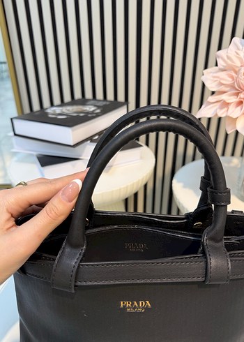 Prada Siyah Deri Kadın Çanta - Görsel 3