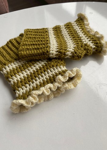 Bohem Stil Örgü Kadın Eldivenleri - Görsel 7