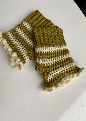 Bohem Stil Örgü Kadın Eldivenleri - Görsel 5