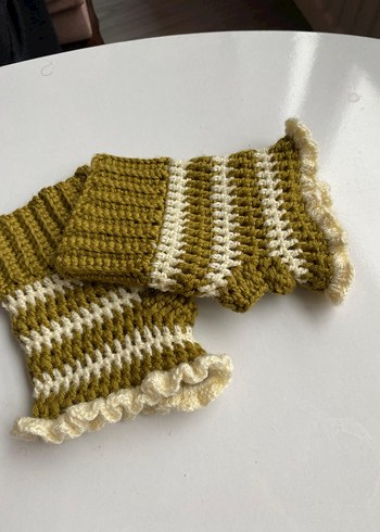 Bohem Stil Örgü Kadın Eldivenleri - Görsel 6