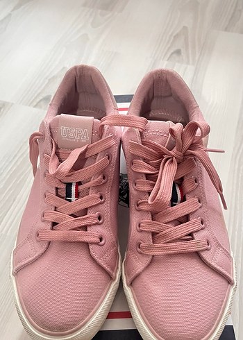 U.S Polo Assn. Pudra Pembe Dusuk Bilek Sneaker