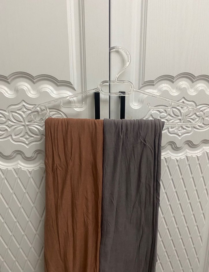 Kadın Bohem Keten Kahverengi ve Gri Şal - Görsel 2