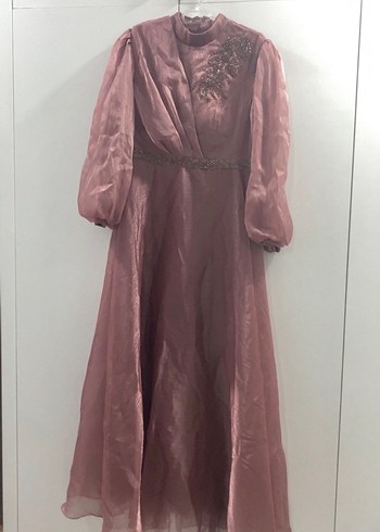 Mor Uzun Bohem Salaş Tesettür Elbise - Görsel 2