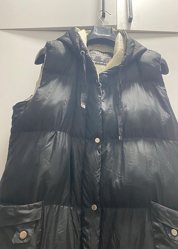 Düğmeli Siyah Uzun Yelek ŞİMAL - Görsel 7