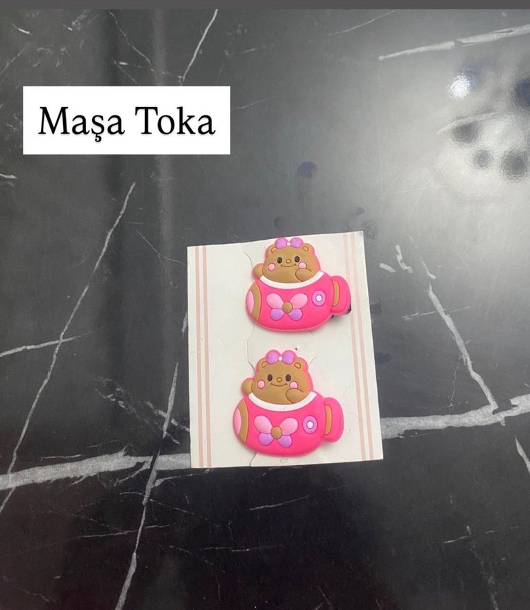 Pastel Pembe Elastik Çiçekli ve Fiyonklu Saç Aksesuarları - Görsel 2