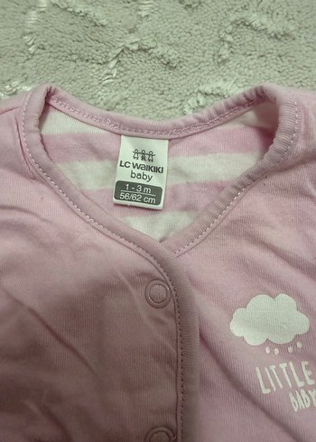 Kız bebek  Düğmeli Pembe Yelek - Görsel 2