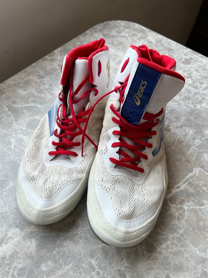 Asics JB Elite IV Beyaz Renkli Boks Ayakkabısı - Görsel 2