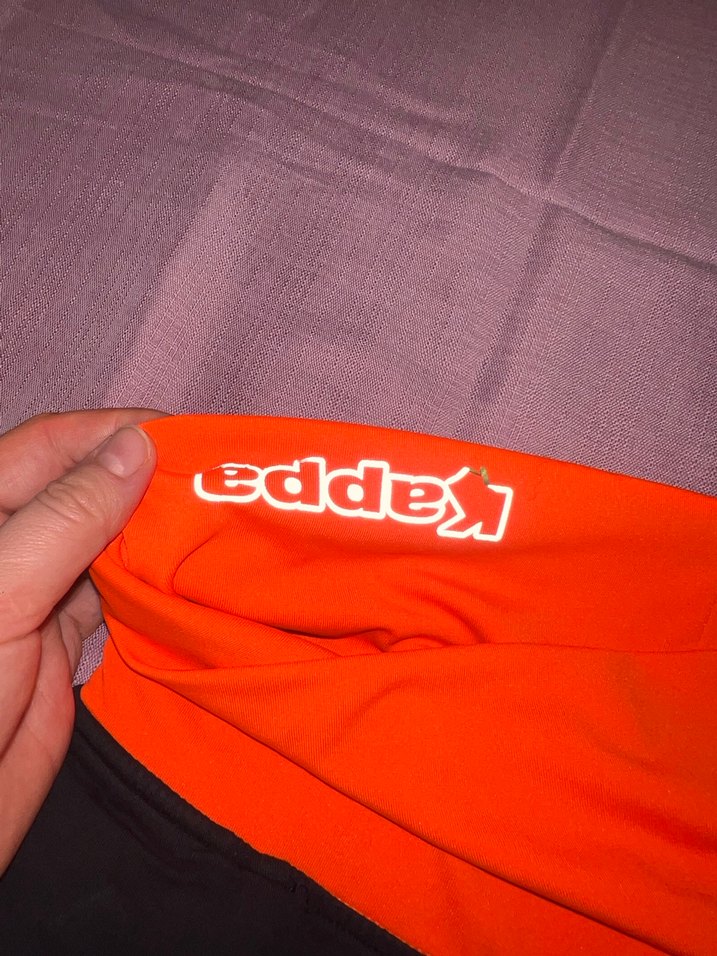 Kadın Turuncu Siyah Mini Spor Şort - Görsel 3