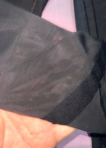 Siyah Düz Midi Spor Tayt Victorias Secret leggings | - Görsel 2