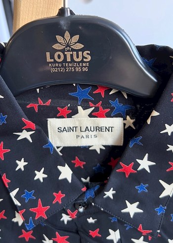 Yves Saint Laurent Saint Laurent Yildizli Siyah Gomlek M Beden