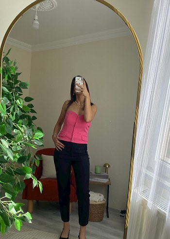 Kadın  Normal Boy Cigarette Pantolon - Görsel 4