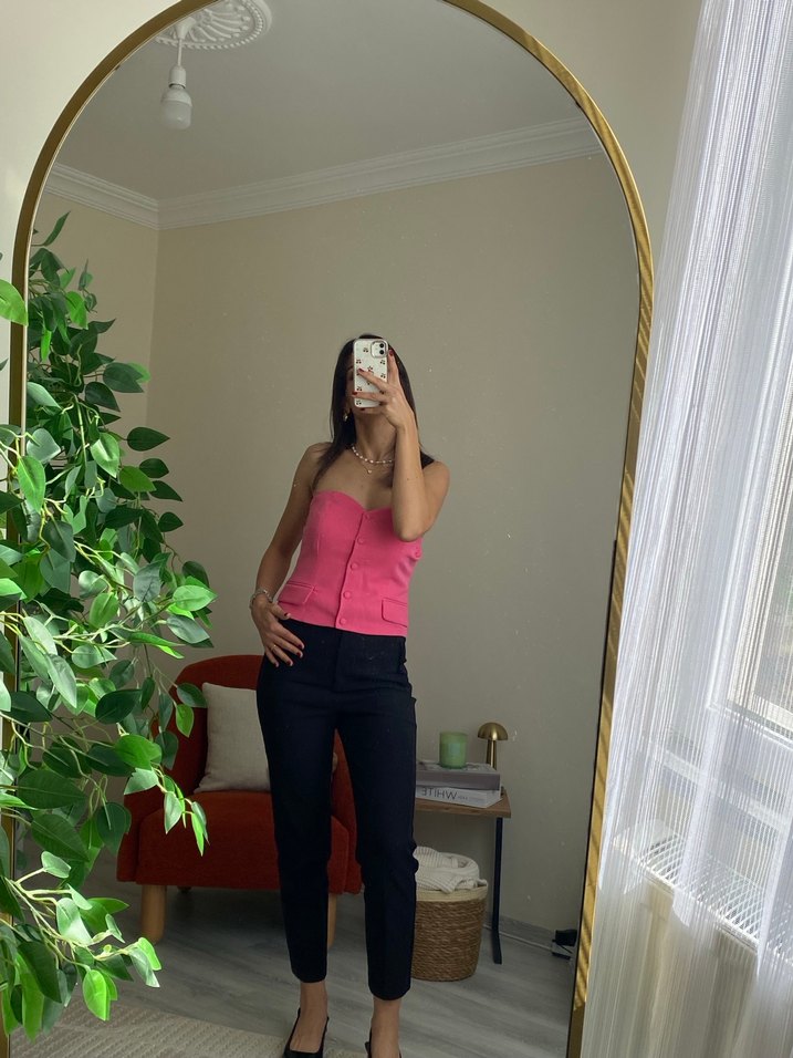 Kadın  Normal Boy Cigarette Pantolon - Görsel 4