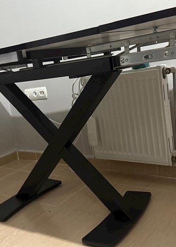 Gri Beyaz Desenli Çağdaş Yemek Masası - Görsel 3