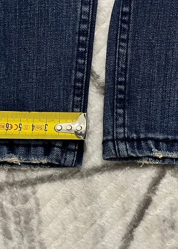 Düğmeli Lacivert Erkek Denim Pantolon - Görsel 6
