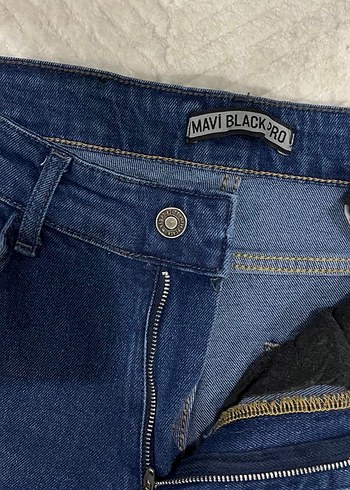 Erkek Lacivert Kemerli Regular Fit Kot Pantolon - Görsel 7