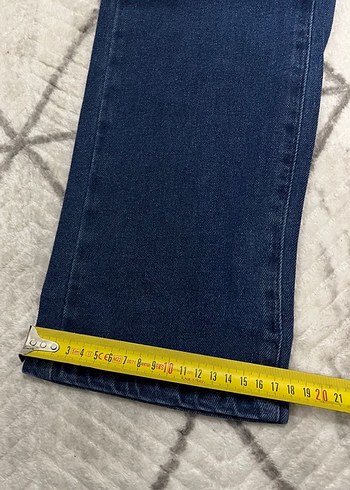 Erkek Lacivert Kemerli Regular Fit Kot Pantolon - Görsel 6