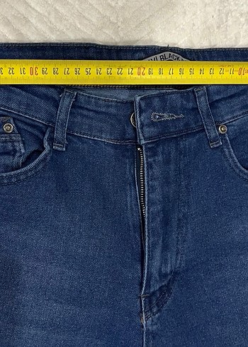 Erkek Lacivert Kemerli Regular Fit Kot Pantolon - Görsel 5