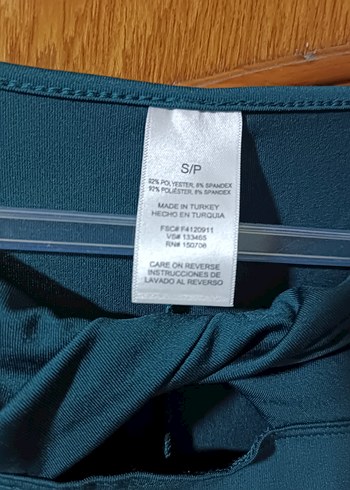 Kısa Kollu Turkuaz Midi Elbise - Görsel 2