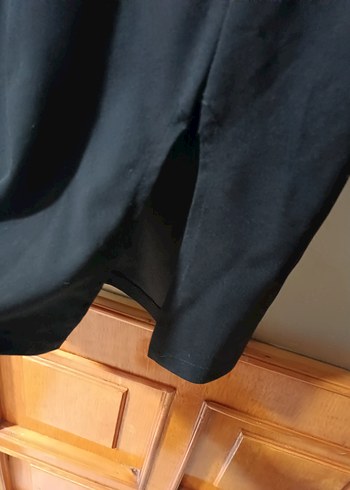 Siyah Midi Askılı Kadın Abiye Elbise - Görsel 3