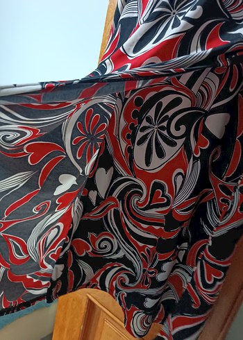 Desenli Uzun Kollu Bohem Hamile Tuniği - Görsel 2