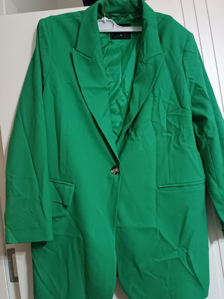 takım Yeşil Kadın Blazer Ceket pantalon - Görsel 2