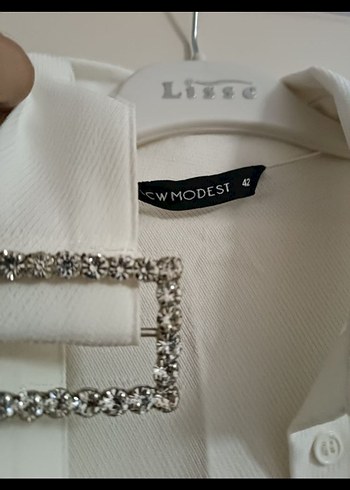 Beyaz Uzun Kollu Kadın Uzun Boy Elbise - Görsel 2