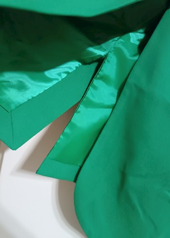 Düğmeli Yeşil Kadın Blazer Ceket - Görsel 3