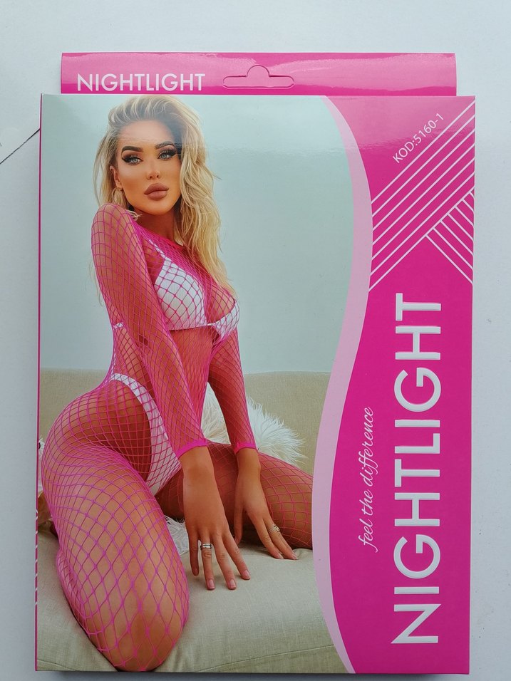 Pembe Dantel Detaylı Uzun Kollu Monokini - Görsel 2