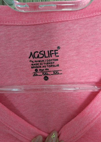 Pembe Kadın Uzun Kollu Basic Keten Kazak - Görsel 2