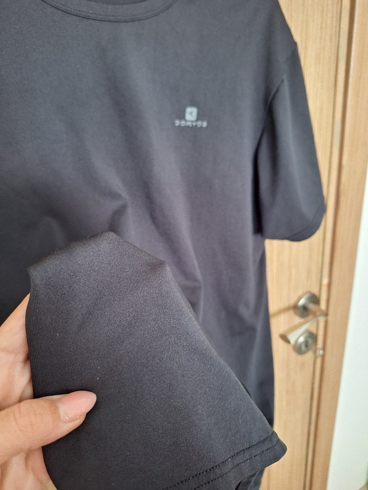 Erkek Siyah Regular Kesim Tişört - Görsel 3