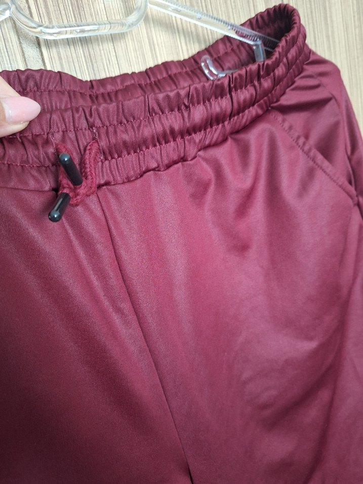 Bordo Salaş Midi Kadın Kumaş Pantolon - Görsel 3