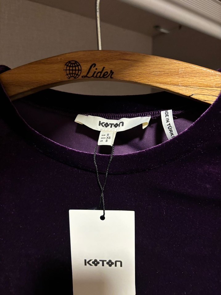 Mor Kadife Uzun Kollu Goth Bluz - Görsel 3