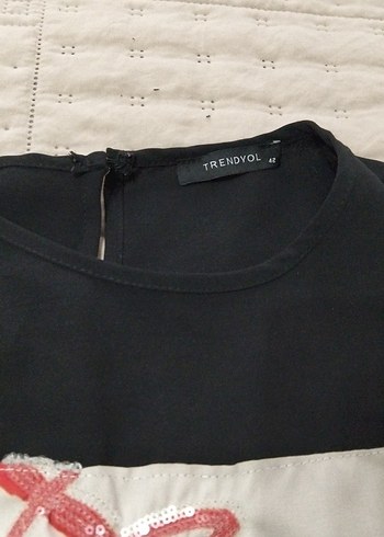 Siyah Baskılı Elbise - Görsel 4