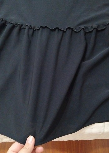 Siyah Baskılı Elbise - Görsel 2