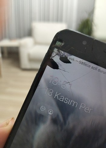 Siyah Samsung Android Telefon - Görsel 3