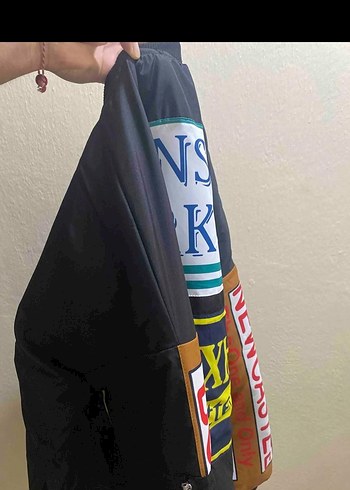 Erkek Siyah Baskılı Deri Biker Ceket - Görsel 2