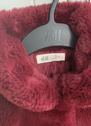 7 Yaş Beden bordo Renk H&M mot