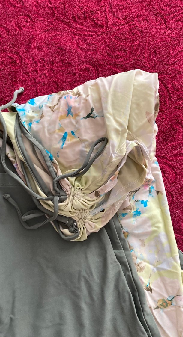 Çiçek Desenli büyük beden şortlu mayo - Görsel 4