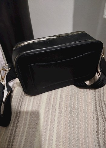 Kadın Siyah Deri Omuz Çantası - Görsel 2