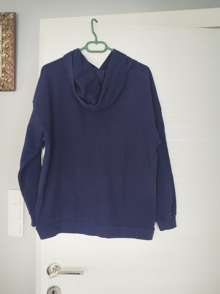 Kadın Lacivert Kapüşonlu Sweatshirt - Görsel 2