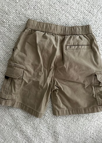 Erkek Çocuk Bej Kemerli Rahat Kesim Şort - Görsel 2